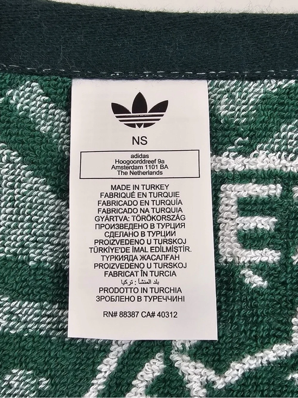NEW ADIDAS Mexico Fan Scarf - Green & White Reversible